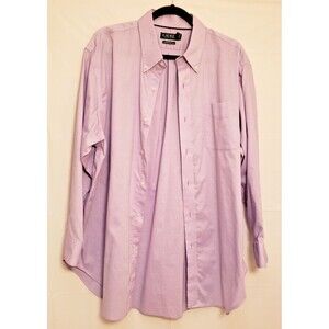 Lauren Ralph Lauren Men's Button Down Corporate Preppy Shirt Lilac Sz 17.5 NWOT